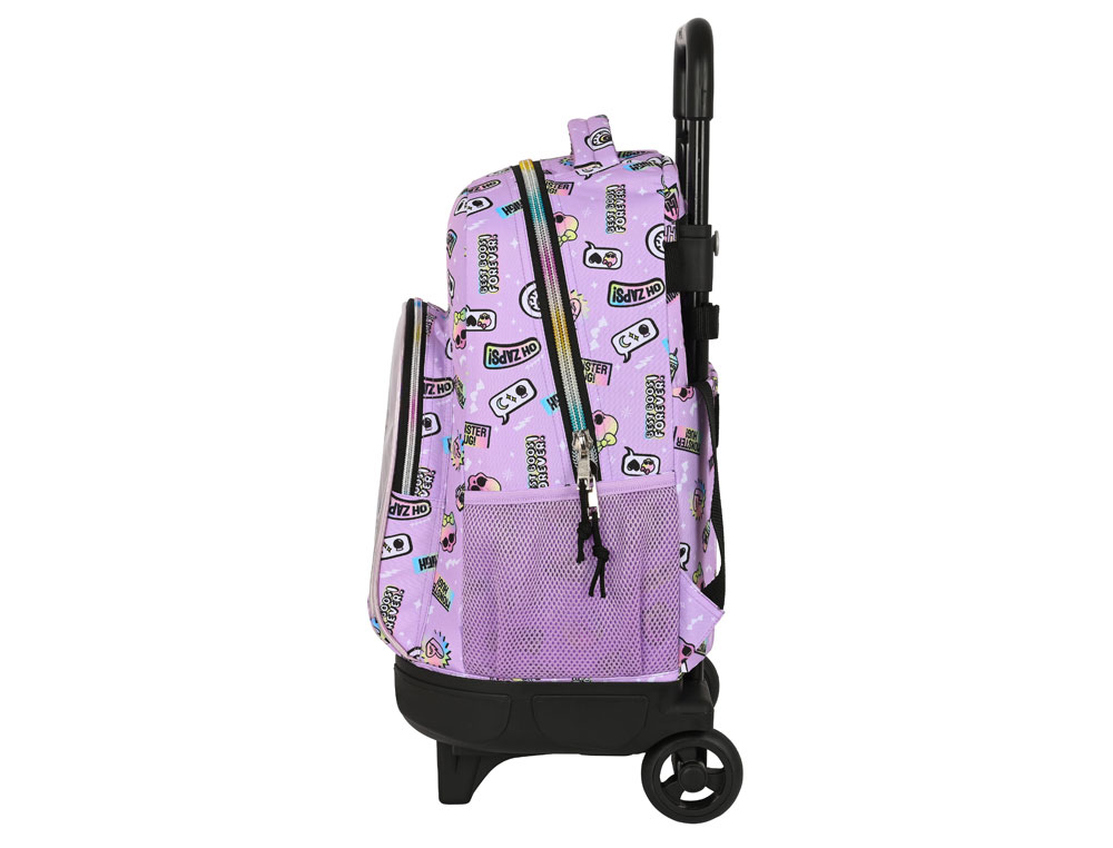 MOCHILA SAFTA CON RUEDAS COMPACT EXTRAIBLE MONSTER HIGH BEST BOOTS 450X330X220 MM