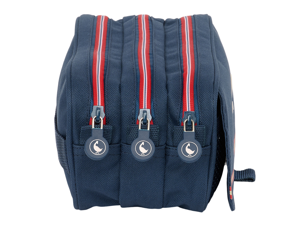 BOLSO ESCOLAR PORTATODO SAFTA TRIPLE BIG EL GANSO CLASSIC 80X215X100 MM