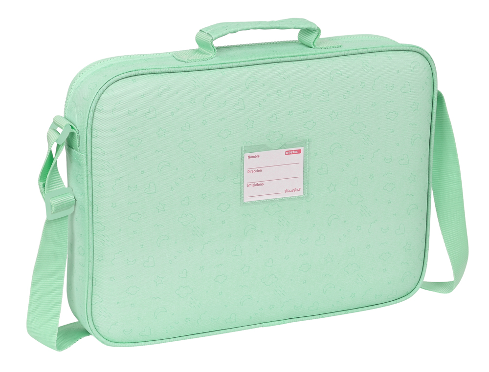 CARTERA EXTRAESCOLAR SAFTA RESISTENTE RECICLADA BLACKFIT8 MOON 280X380X60 MM