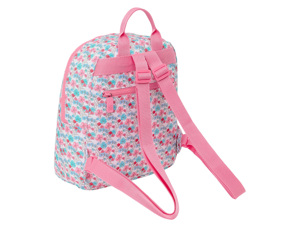 MINI MOCHILA SAFTA RECICLADO MOOS FLORESISTENTE 300X250X130 MM