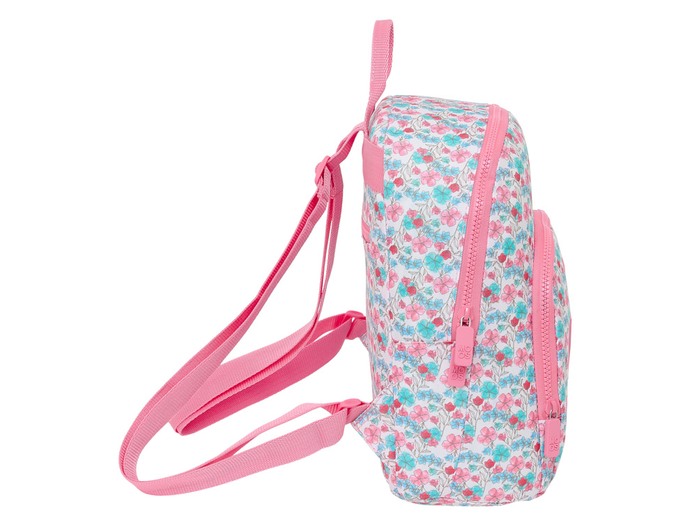 MINI MOCHILA SAFTA RECICLADO MOOS FLORESISTENTE 300X250X130 MM