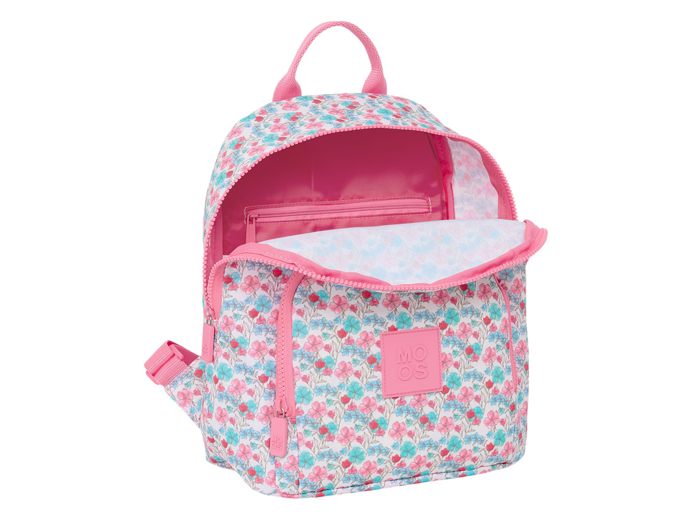 MINI MOCHILA SAFTA RECICLADO MOOS FLORESISTENTE 300X250X130 MM