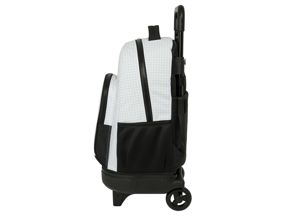 MOCHILA SAFTA GRANDE CON RUEDAS COMPACT EXTRAIBLE REAL MADRID 1 EQUIPACION 24/25 450X330X220 MM