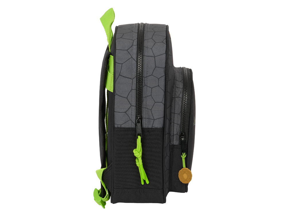MOCHILA SAFTA INFANTIL ADAPTABLE A CARRO TORTUGAS NINJA 330X270X100 MM