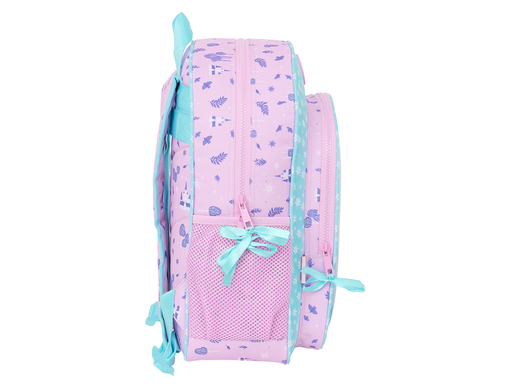 MOCHILA SAFTA JUNIOR ADAPTABLE A CARRO FROZEN II COOL DAYS 380X320X120 MM