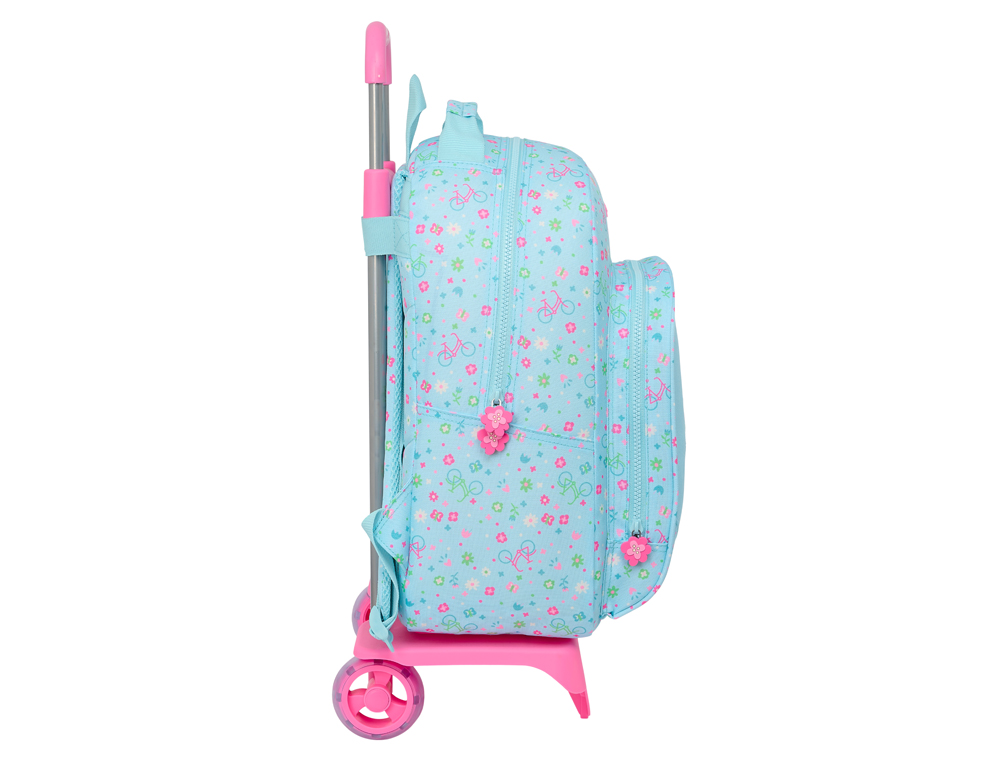 MOCHILA SAFTA MOD. 305 CON CARRO 905 RECICLADO BICICLETA 420X320X150 MM