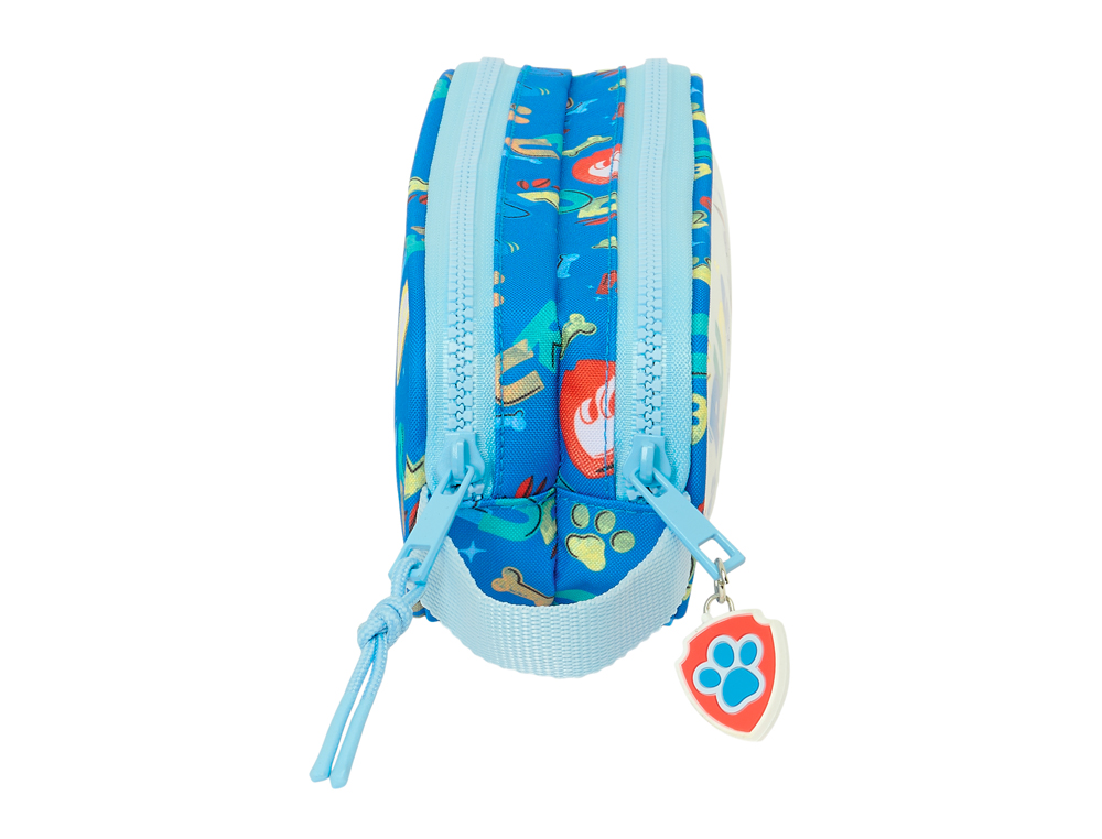 BOLSO ESCOLAR PORTATODO SAFTA DOBLE PAW PATROL PUPS RULE 80X210X60 MM