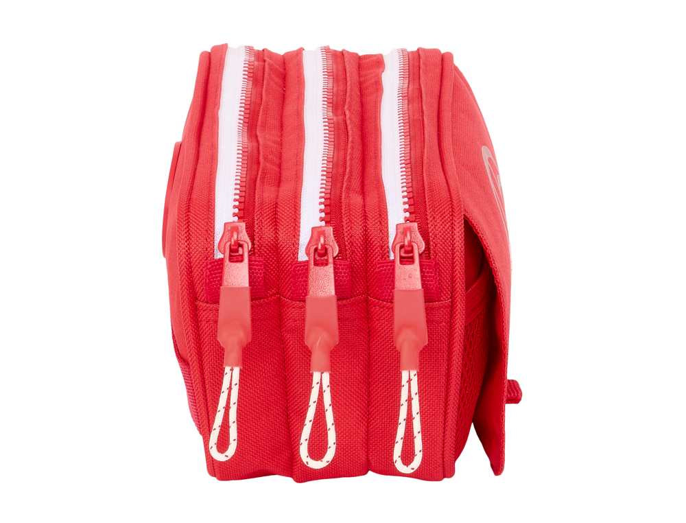 BOLSO ESCOLAR PORTATODO SAFTA TRIPLE BIG SEVILLA F.C. CORPORATIVA 100X215X80 MM