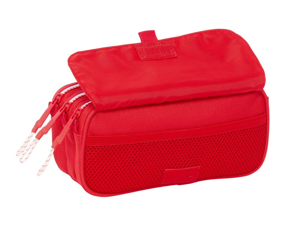 BOLSO ESCOLAR PORTATODO SAFTA TRIPLE BIG SEVILLA F.C. CORPORATIVA 100X215X80 MM