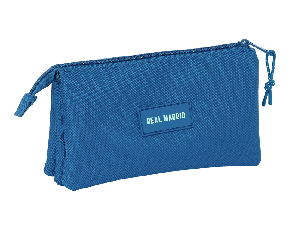 BOLSO ESCOLAR PORTATODO SAFTA TRIPLE REAL MADRID GIRL 120X220X30 MM