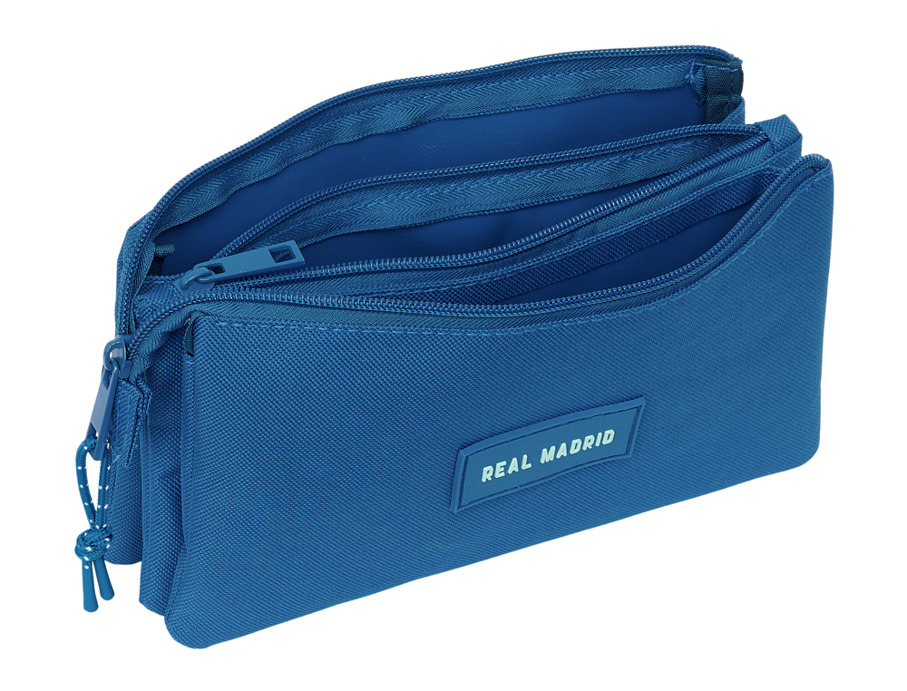 BOLSO ESCOLAR PORTATODO SAFTA TRIPLE REAL MADRID GIRL 120X220X30 MM