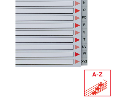 SEPARADOR ALFABETICO ESSELTE PLASTICO A-Z DIN A4 CARATULA CARTULINA COLOR MULTITALADRO