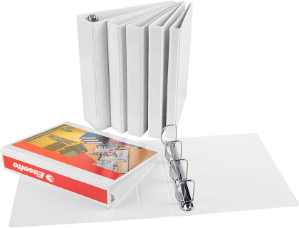 CARPETA CANGURO ESSELTE BASICA 4 ANILLAS MIXTAS 25 MM DIN A4 PLASTICO COLOR BLANCO