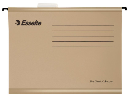 CARPETA COLGANTE ESSELTE FOLIO PROLONGADO LOMO V KRAFT CAJA DE 50 UNIDADES