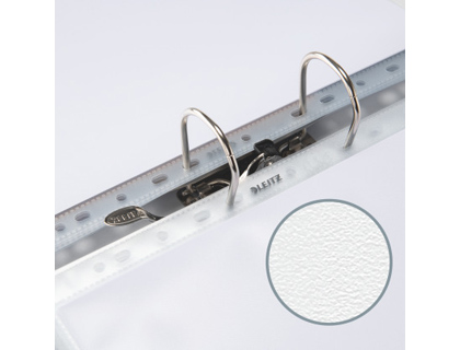 FUNDA MULTITALADRO LEITZ CON FUELLE DIN A4 CON REFUERZO 170 MC CRISTAL PACK DE 10 UNIDADES