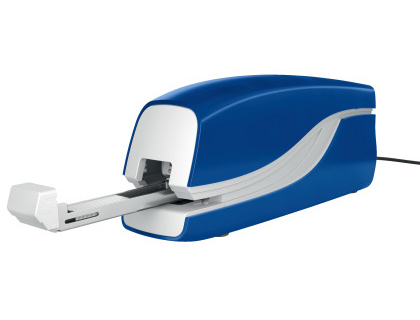 GRAPADORA PETRUS ELECTRICA E-110 CONTACTLESS AZUL CAPACIDAD 10 HOJAS USA GRAPAS N 10