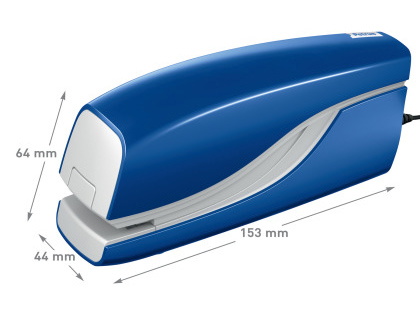 GRAPADORA PETRUS ELECTRICA E-110 CONTACTLESS AZUL CAPACIDAD 10 HOJAS USA GRAPAS N 10