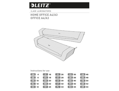 PLASTIFICADORA LEITZ ILAM HOME OFFICE DIN A4 HASTA 125 MC