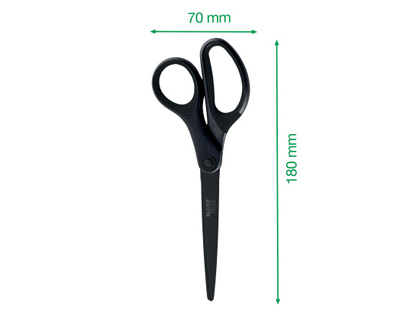 TIJERA LEITZ PREMIUM TITANIUM ANTIADHERENTE 180 MM COLOR NEGRO