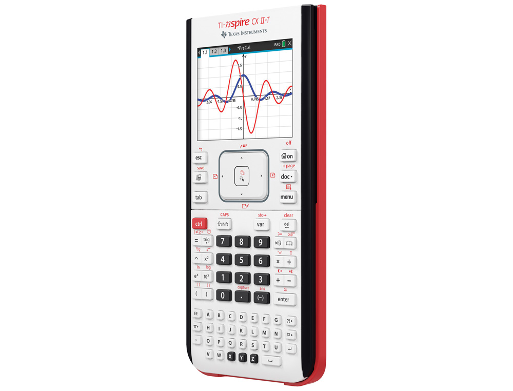 CALCULADORA TEXAS INSTRUMENTS TI-NSPIRE CX II-T GRAFICA 10 LINEAS 90MB ROM 64KB RAM
