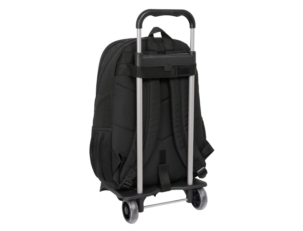 MOCHILA SAFTA MOD. 665 CON CARRO 905 F.C. BARCELONA BLACK 160X320X440 MM