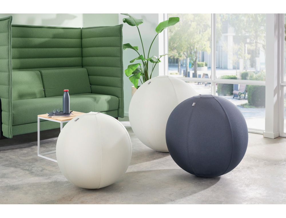 BALON DE ASIENTO LEITZ ACTIVE SITZBALL ANTIDESLIZANTE 65 CM COLOR GRIS OSCURO