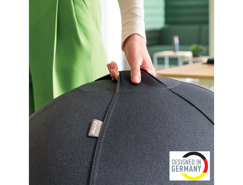 BALON DE ASIENTO LEITZ ACTIVE SITZBALL ANTIDESLIZANTE 65 CM COLOR GRIS OSCURO