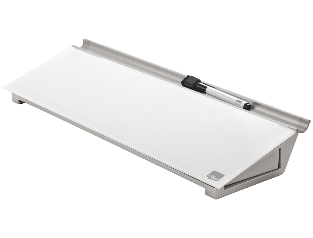 BLOC DE NOTAS SOBREMESA DE CRISTAL NOBO DIAMOND BLANCO 6X46X15 CM