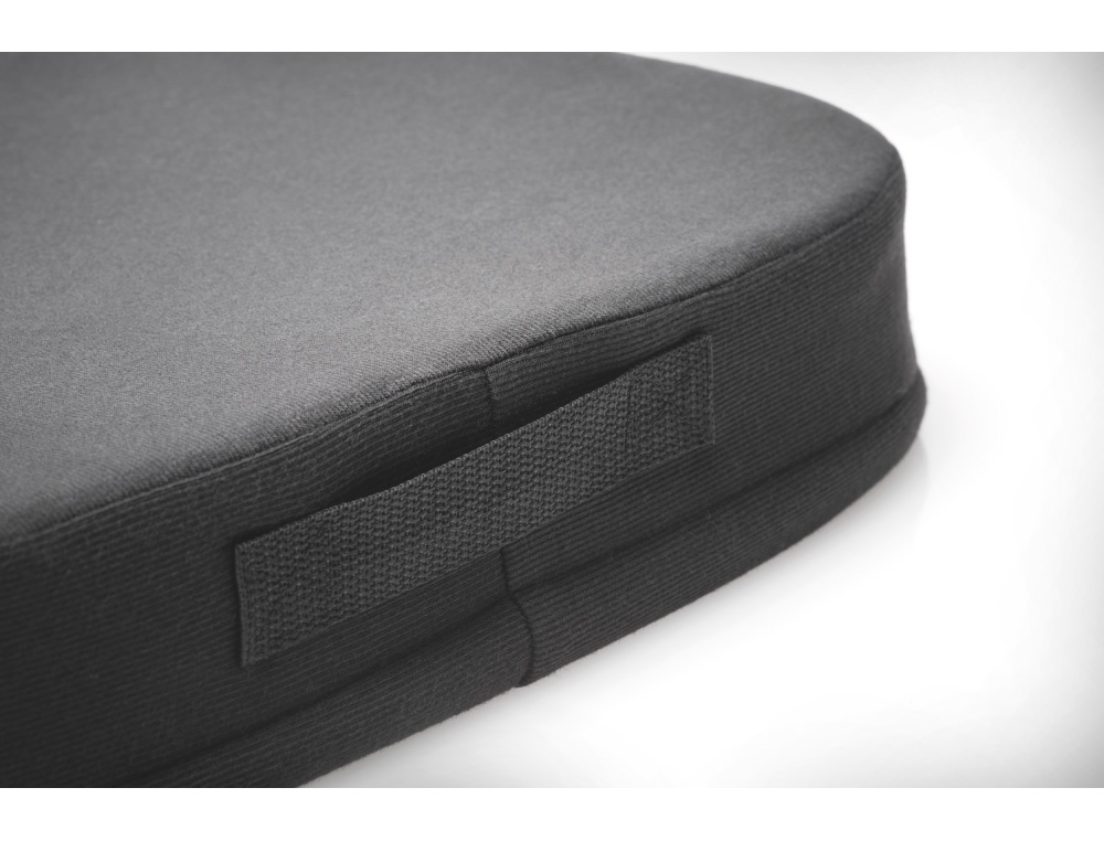 COJIN KENSINGTON ERGONOMICO CON ESPUMA DE VISCOELASTICA COLOR NEGRO 355X74X21 MM