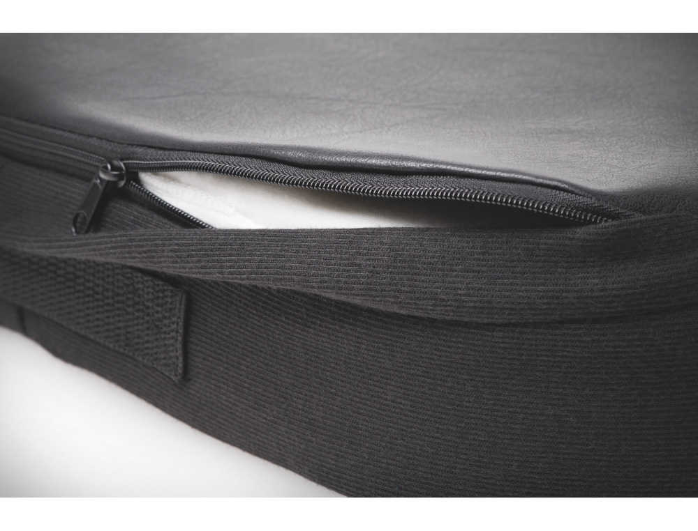 COJIN KENSINGTON ERGONOMICO CON ESPUMA DE VISCOELASTICA COLOR NEGRO 355X74X21 MM