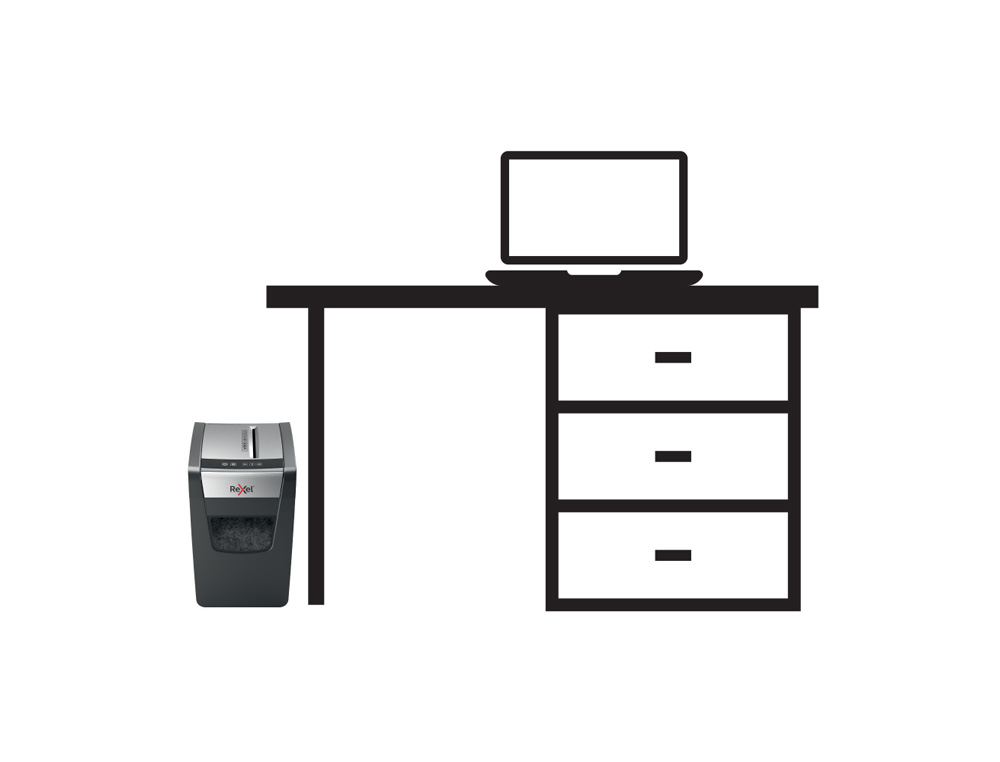 DESTRUCTORA DE DOCUMENTOS REXEL MOMENTUM X410SL NEGRO/PLATA