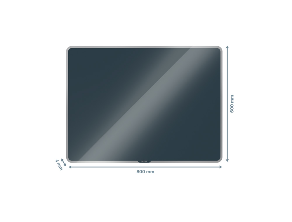 PIZARRA CRISTAL LEITZ COSY 80X60 CM GRIS