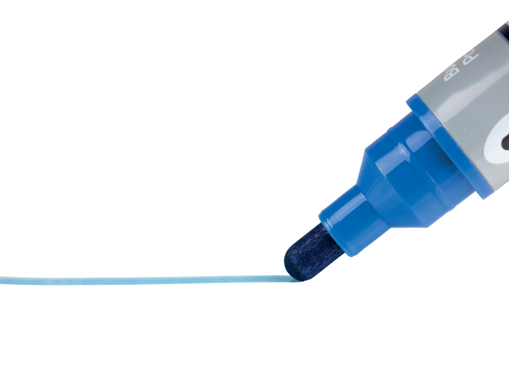 ROTULADOR NOBO PARA PIZARRA BLANCA TINTA LIQUIDA PUNTA CONICA 3 MM AZUL CAJA DE 10 UNIDADES