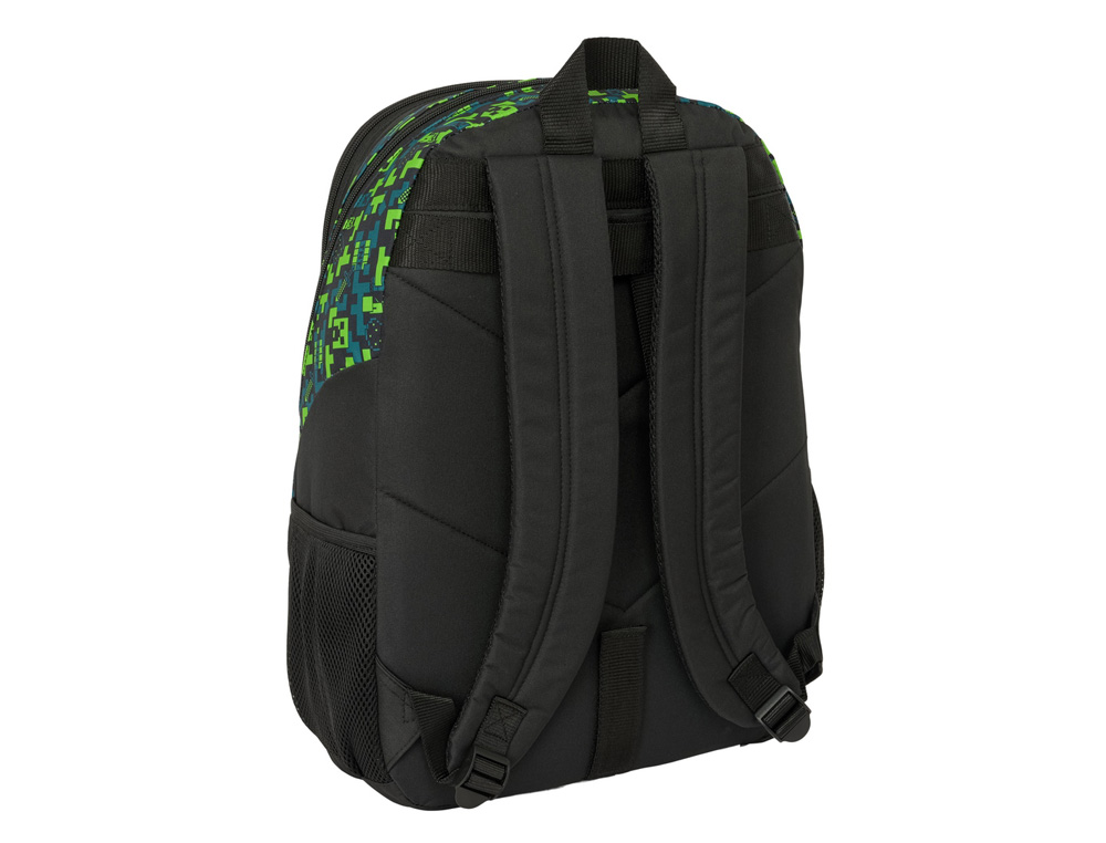 MOCHILA SAFTA ADAPTABLE A CARRO MINECRAFT TNT 440X320X160 MM