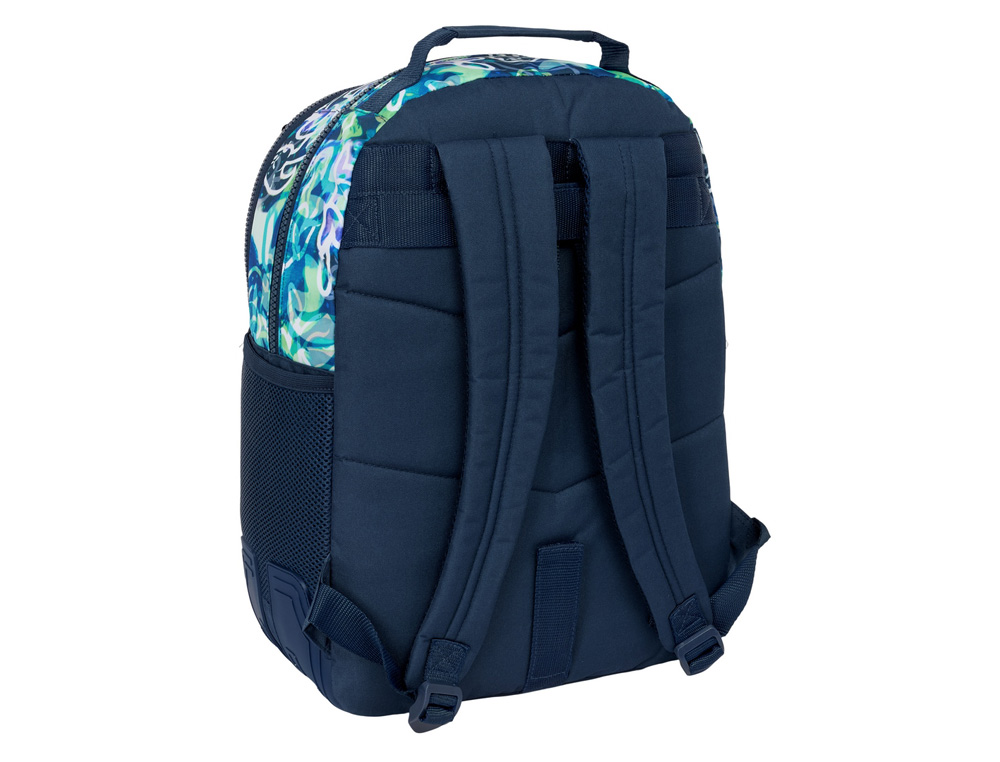 MOCHILA SAFTA DOBLE CON CANTONERAS ADAPTABLE A CARRO EL NIÑO KOOK 420X320X150 MM