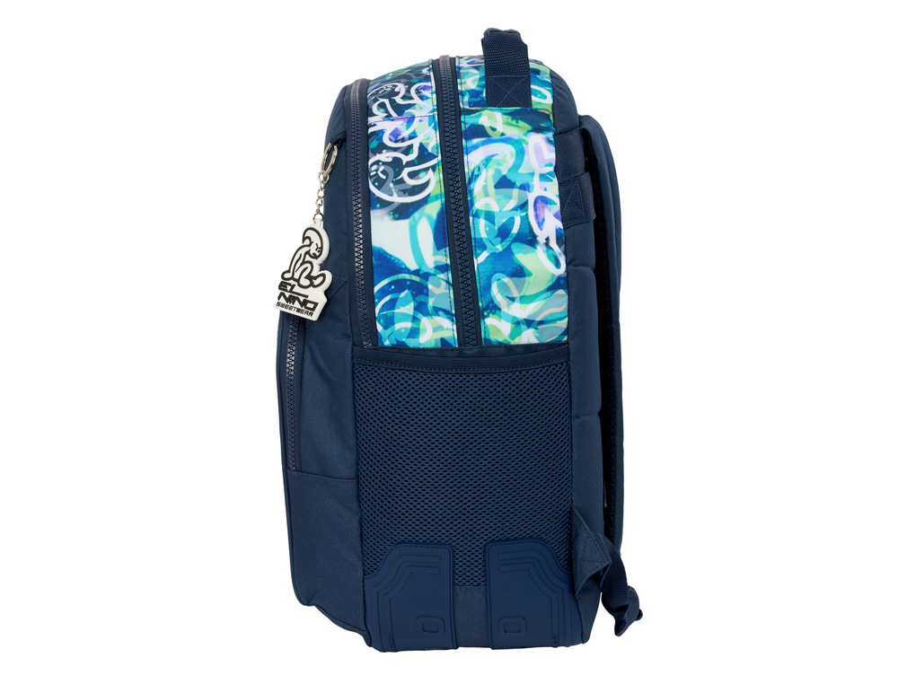 MOCHILA SAFTA DOBLE CON CANTONERAS ADAPTABLE A CARRO EL NIÑO KOOK 420X320X150 MM