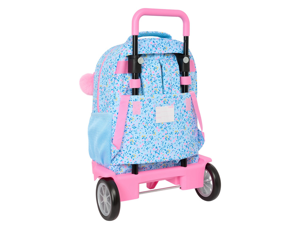 MOCHILA SAFTA GRANDE CON RUEDAS COMPACT EVOLUTION EXTRAIBLE VICKY MARTIN BERROCAL PARAISO 450X330X220