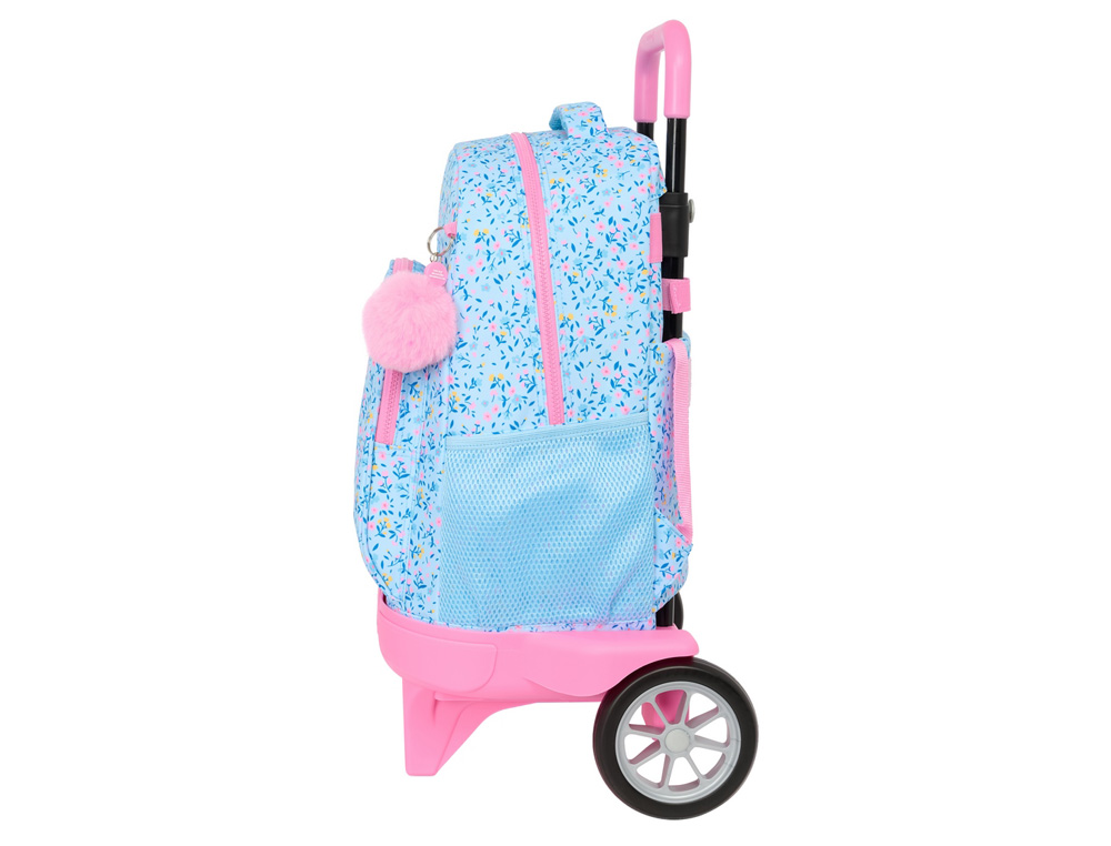 MOCHILA SAFTA GRANDE CON RUEDAS COMPACT EVOLUTION EXTRAIBLE VICKY MARTIN BERROCAL PARAISO 450X330X220