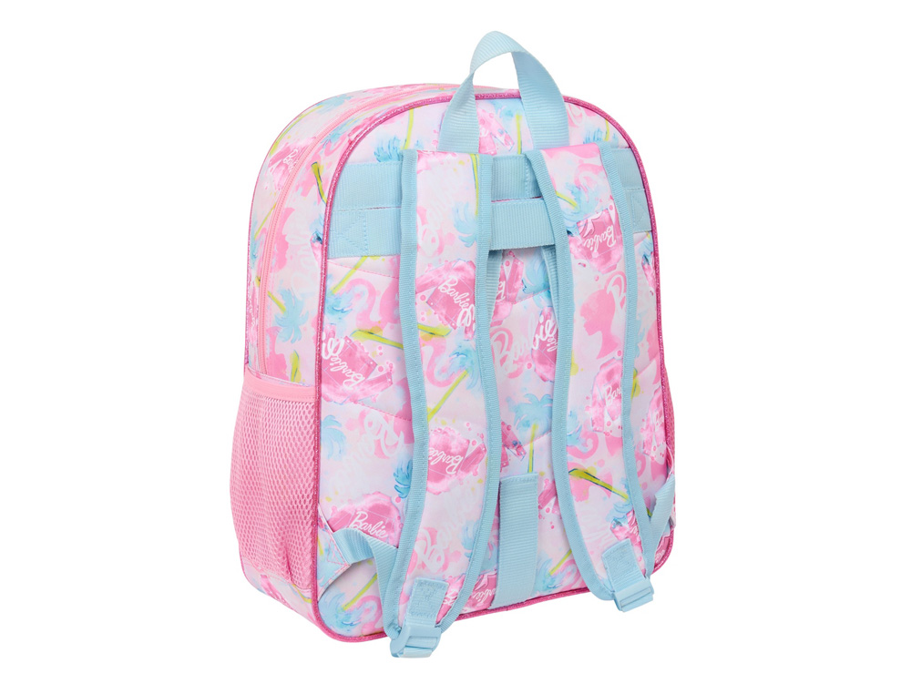 MOCHILA SAFTA JUNIOR ADAPTABLE A CARRO BARBIE 380X320X120 MM