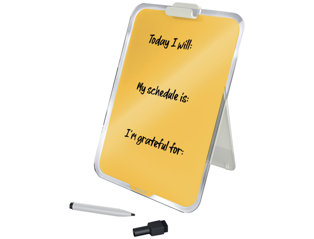 ATRIL SOBREMESA LEITZ CRISTAL COSY COLOR AMARILLO 216X30X297 MM