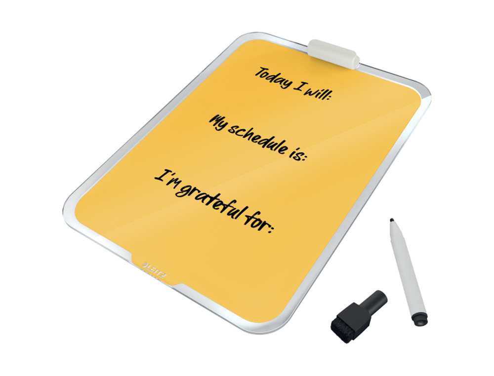 ATRIL SOBREMESA LEITZ CRISTAL COSY COLOR AMARILLO 216X30X297 MM