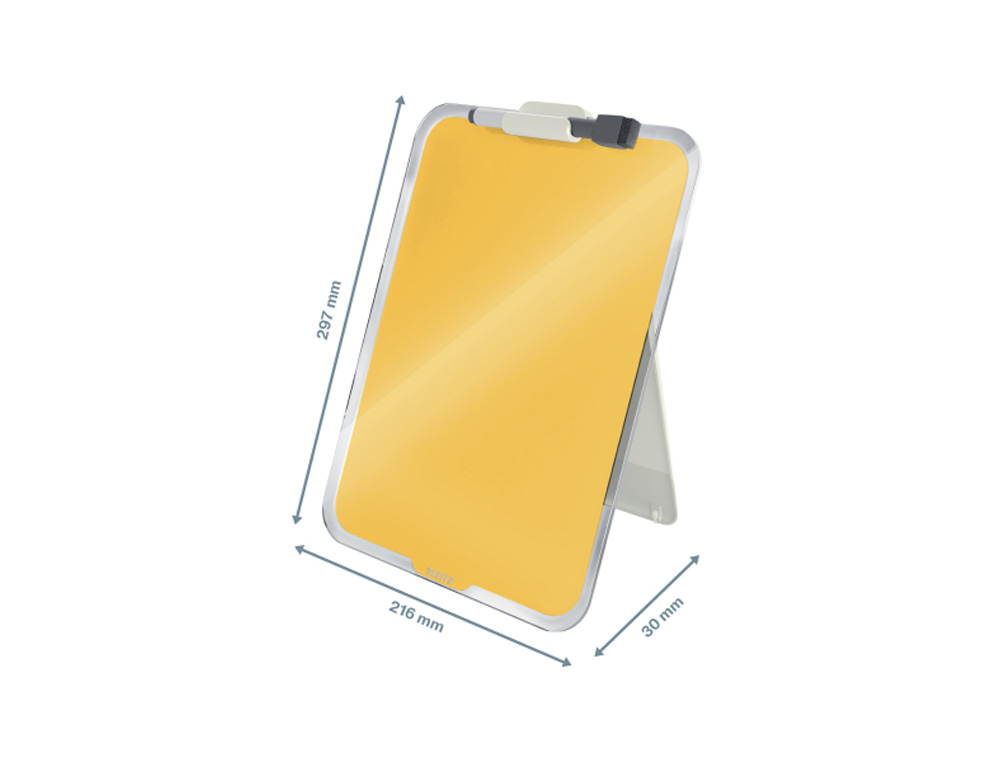 ATRIL SOBREMESA LEITZ CRISTAL COSY COLOR AMARILLO 216X30X297 MM