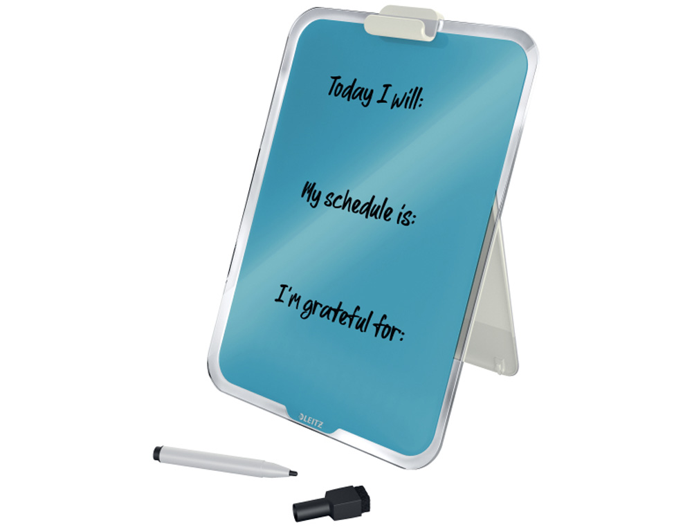 ATRIL SOBREMESA LEITZ CRISTAL COSY COLOR AZUL 216X30X297 MM