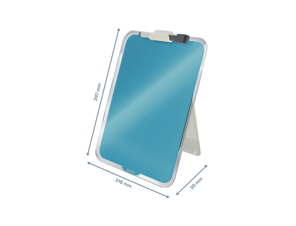 ATRIL SOBREMESA LEITZ CRISTAL COSY COLOR AZUL 216X30X297 MM