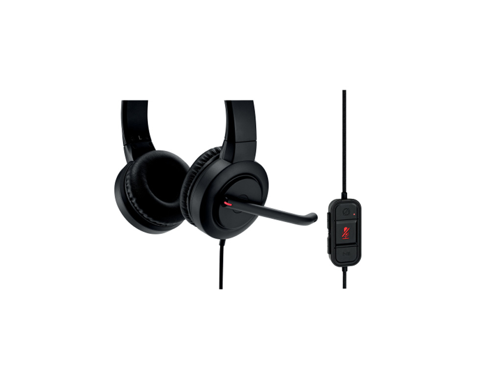 AURICULAR KENSINGTON H1000 BIAURAL CON MICROFONO USB-C CABLE 180 CM
