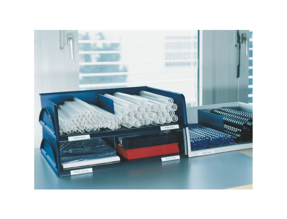 BANDEJA SOBREMESA PLASTICO LEITZ SORTY DIN A3 JUMBO COLOR AZUL 490X125X385 MM