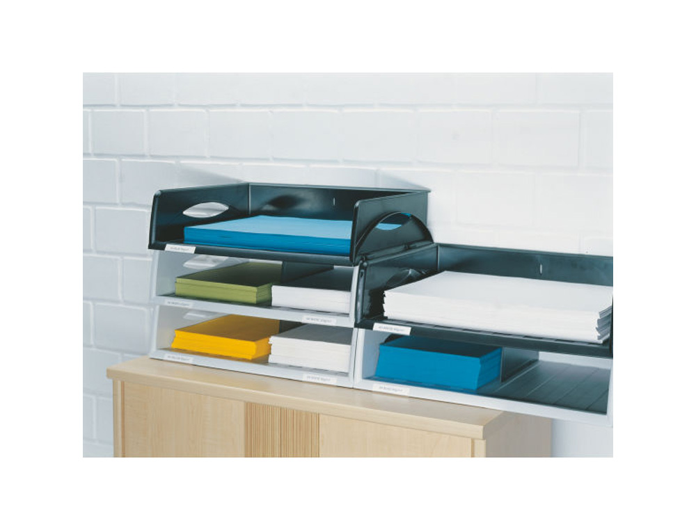 BANDEJA SOBREMESA PLASTICO LEITZ SORTY DIN A3 JUMBO COLOR AZUL 490X125X385 MM
