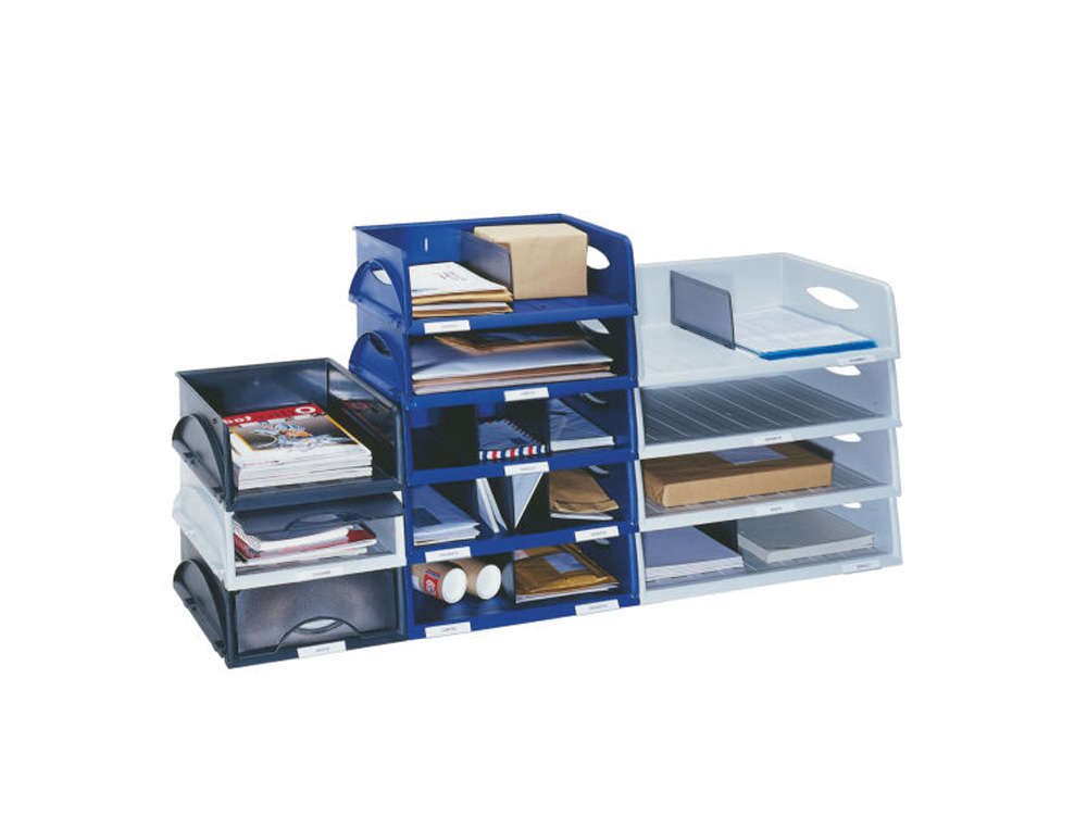 BANDEJA SOBREMESA PLASTICO LEITZ SORTY DIN A3 JUMBO COLOR AZUL 490X125X385 MM