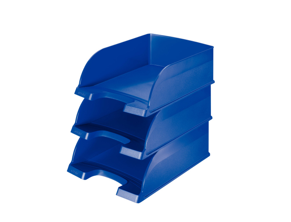 BANDEJA SOBREMESA LEITZ PLUS JUMBO GRAN CAPACIDAD COLOR ROJO 255X103X357 MM