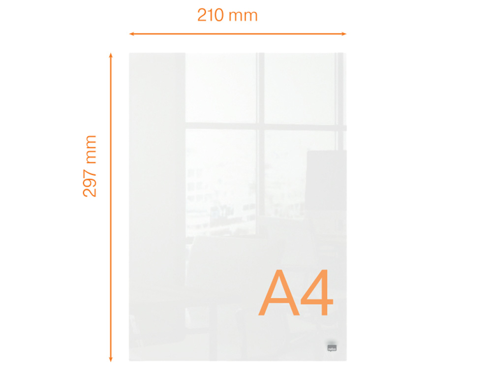 BLOC DE NOTAS NOBO SOBREMESA ACRILICO DIN A4 TRANSPARENTE 210X8X297 MM